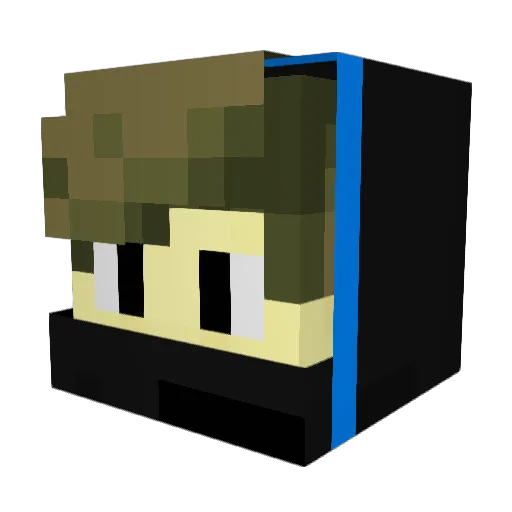 Valerius06 Minecraft avatar head, 3D render