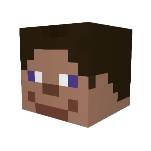 Valeriyglo Minecraft avatar head, 3D render
