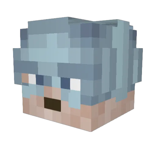 Valero17xd Minecraft avatar head, 3D render