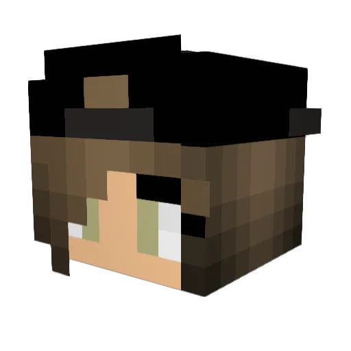 Valesaurus Minecraft avatar head, 3D render