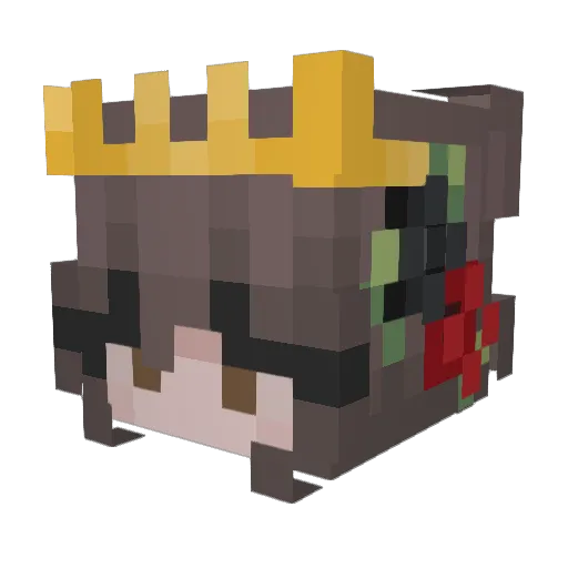 Valesita125 Minecraft avatar head, 3D render