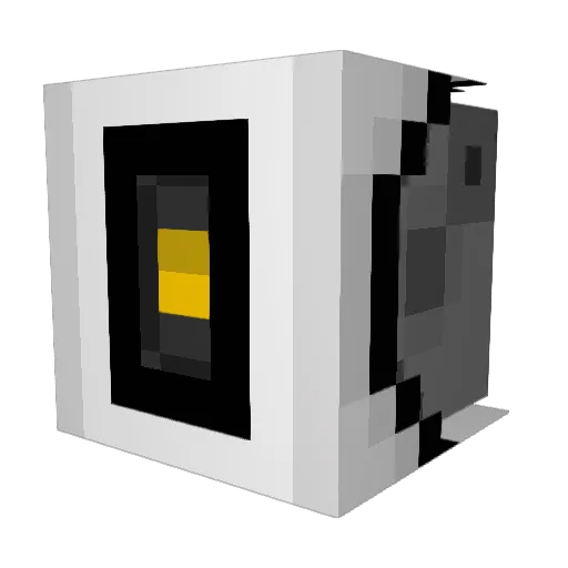 Valete Minecraft avatar head, 3D render