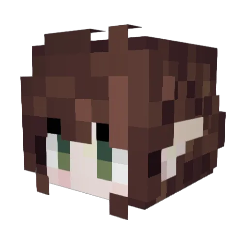 Valeynah Minecraft avatar head, 3D render