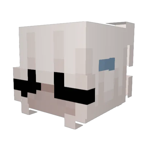 Valhalla4 Minecraft avatar head, 3D render