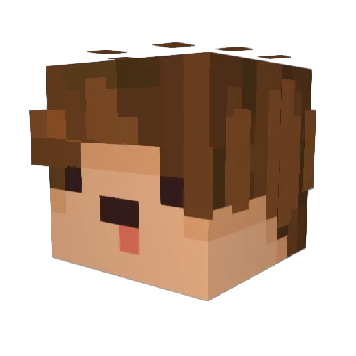 ValhallaAir Minecraft avatar head, 3D render