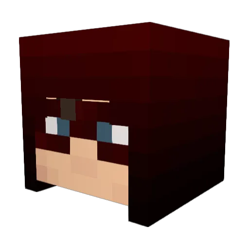 Valharax Minecraft avatar head, 3D render