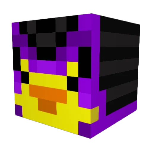 Valhydra Minecraft avatar head, 3D render
