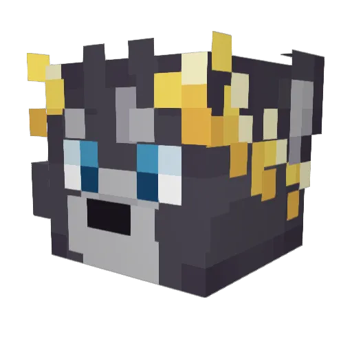 ValiantDusk Minecraft avatar head, 3D render