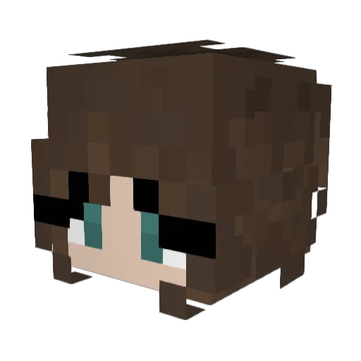 ValiantWrite Minecraft avatar head, 3D render