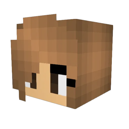 Valianty Minecraft avatar head, 3D render