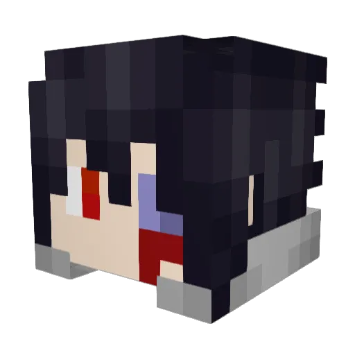 ValienceX Minecraft avatar head, 3D render