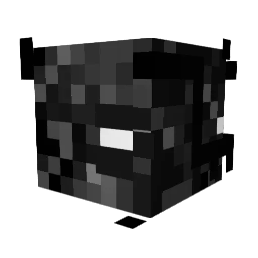 Valiently Minecraft avatar head, 3D render