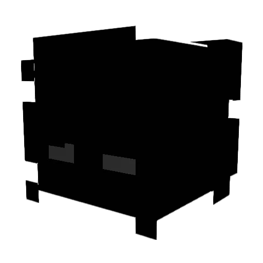 Valihigh Minecraft avatar head, 3D render