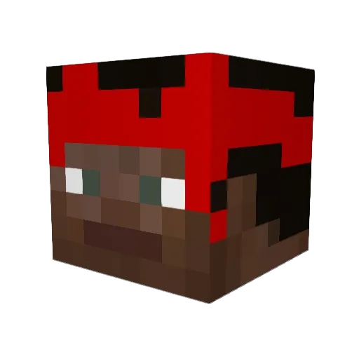 Valikaze_ Minecraft avatar head, 3D render