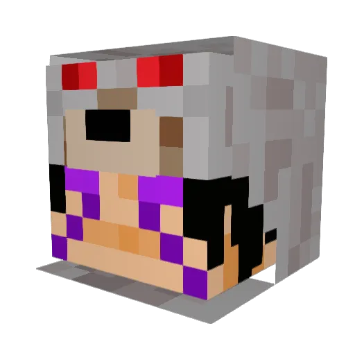 ValinCastor Minecraft avatar head, 3D render