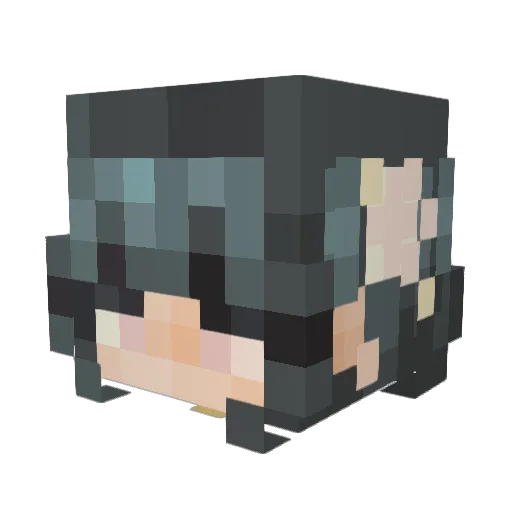 Valiney Minecraft avatar head, 3D render
