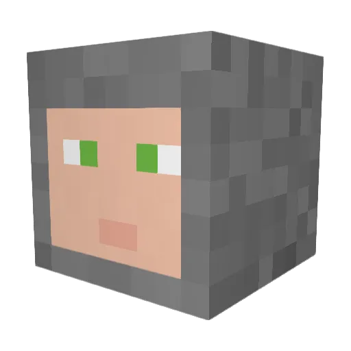 Valinstan Minecraft avatar head, 3D render