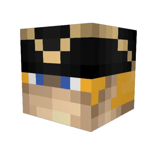 Valint Minecraft avatar head, 3D render