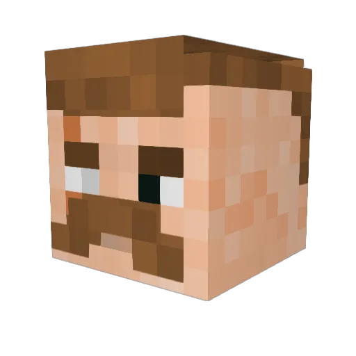 Valior_ Minecraft avatar head, 3D render