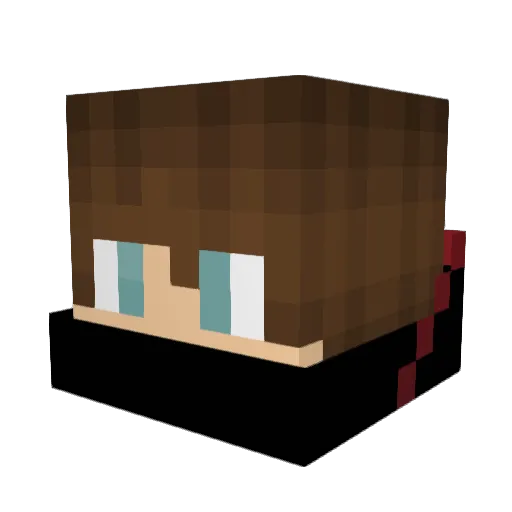 Valiran Minecraft avatar head, 3D render