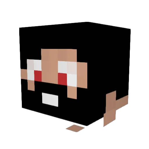 Valka06 Minecraft avatar head, 3D render
