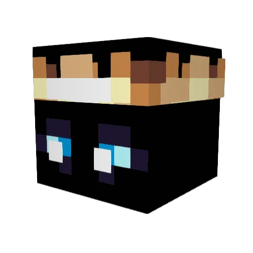 Valkar24 Minecraft avatar head, 3D render