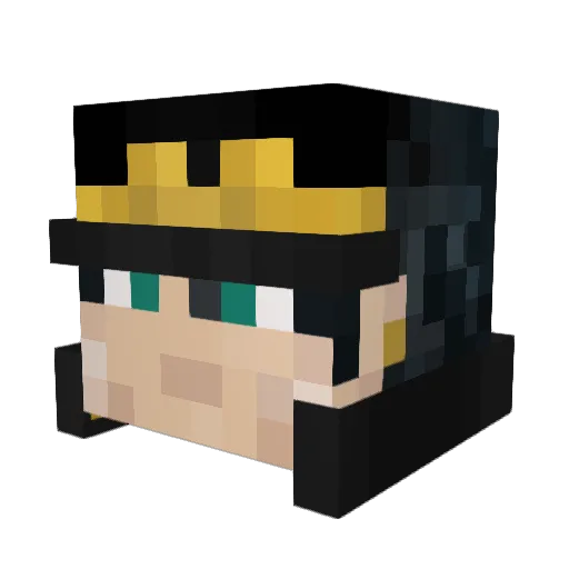 Valkeos Minecraft avatar head, 3D render