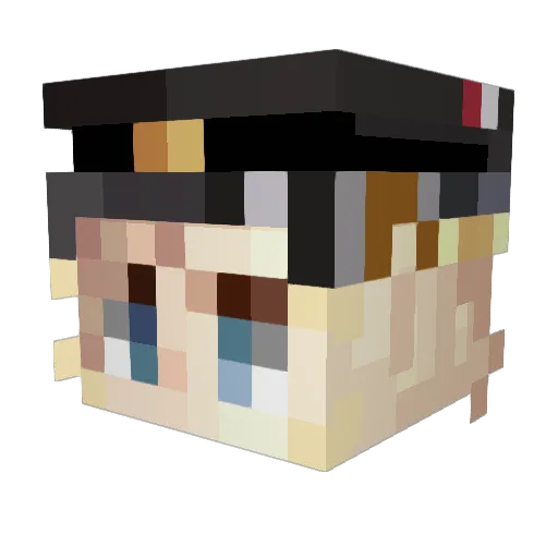 Valkmarck Minecraft avatar head, 3D render