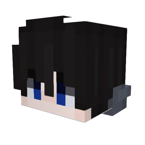 Valkopyz Minecraft avatar head, 3D render