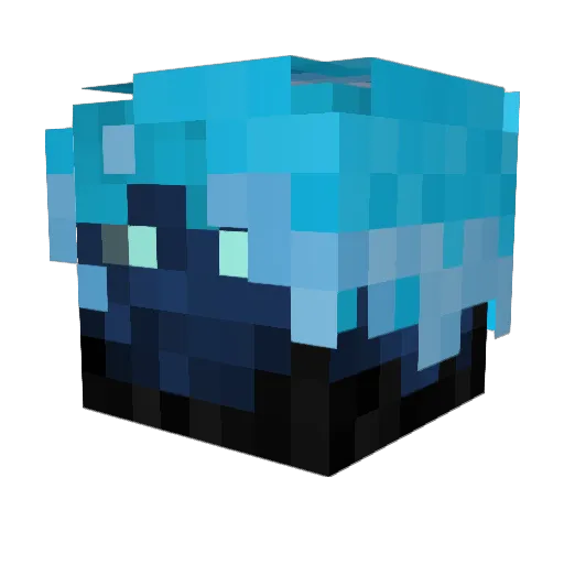 Valkor13 Minecraft avatar head, 3D render