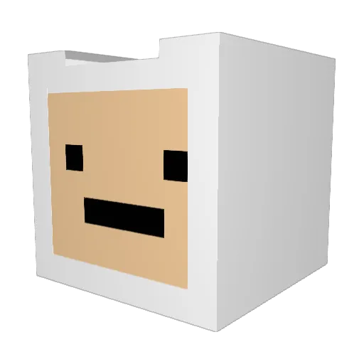 Valkorne Minecraft avatar head, 3D render
