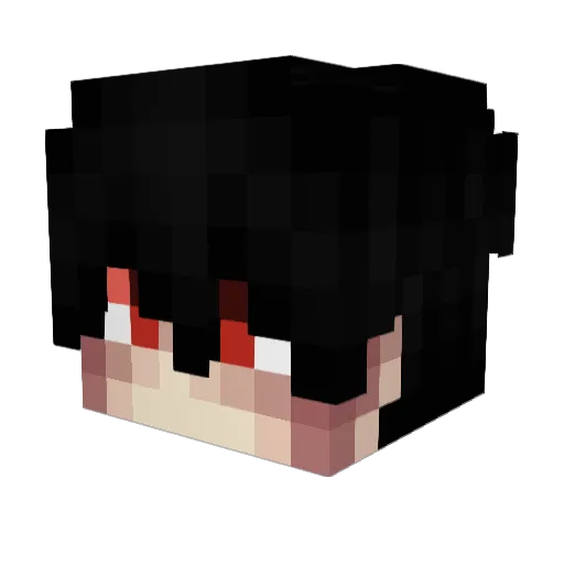 Valkot Minecraft avatar head, 3D render