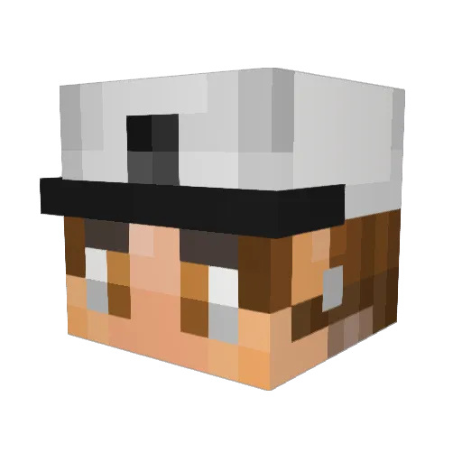 ValkrieDemon Minecraft avatar head, 3D render