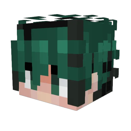 Valktrec Minecraft avatar head, 3D render