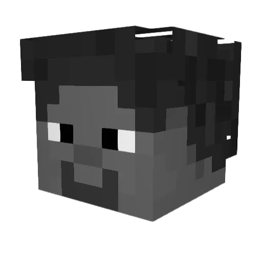 Valky33 Minecraft avatar head, 3D render