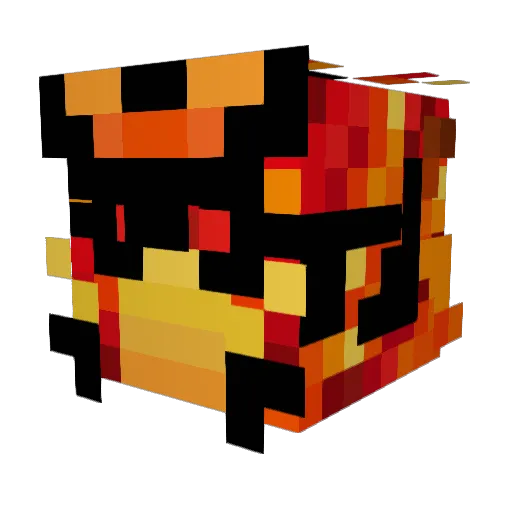 ValkynSkoria Minecraft avatar head, 3D render