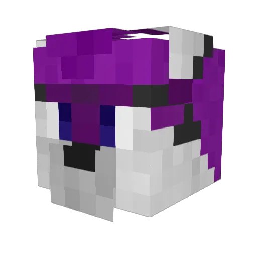 Valkyrian777 Minecraft avatar head, 3D render
