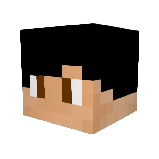 ValkyrieB Minecraft avatar head, 3D render