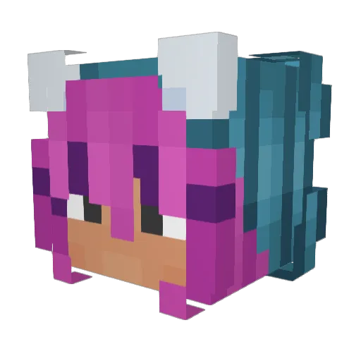 ValkyrieTM Minecraft avatar head, 3D render