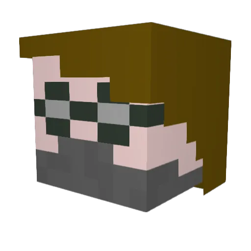 Valkyrie_77 Minecraft avatar head, 3D render