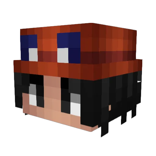 Vallantin Minecraft avatar head, 3D render