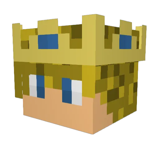 Valleberg Minecraft avatar head, 3D render