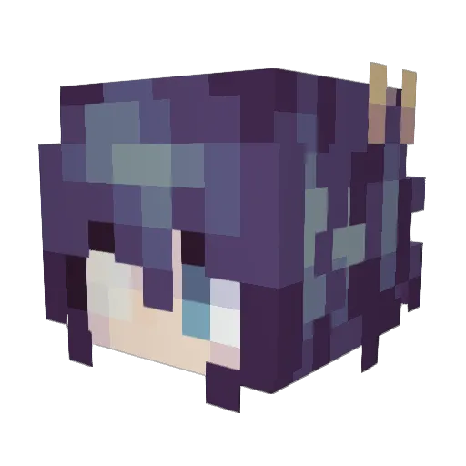 Vallensbaek Minecraft avatar head, 3D render
