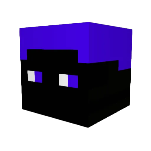 Vallesc Minecraft avatar head, 3D render