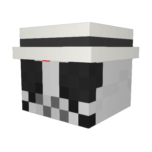 Valley007 Minecraft avatar head, 3D render