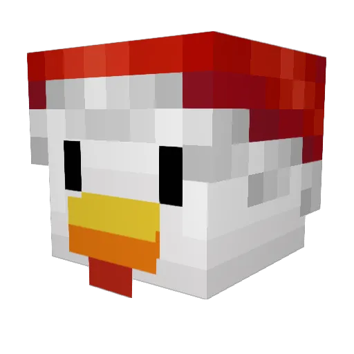 ValleyDancer Minecraft avatar head, 3D render