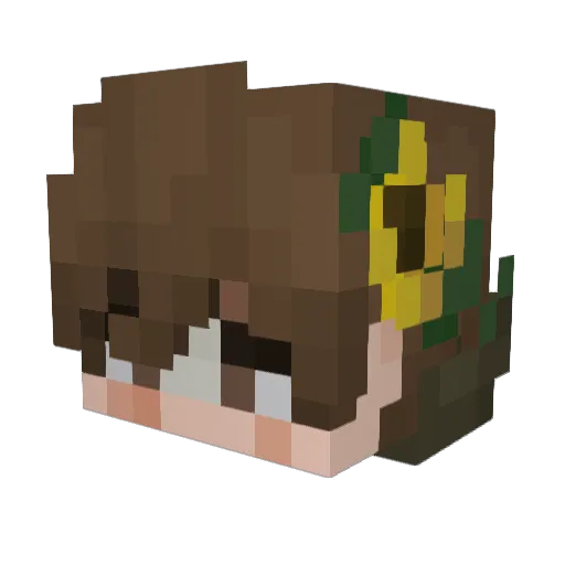 ValleyLily Minecraft avatar head, 3D render