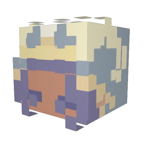 ValleyRose Minecraft avatar head, 3D render