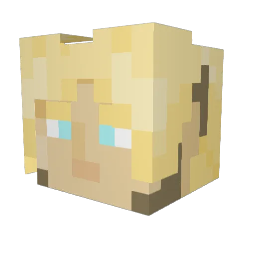 Valleyot Minecraft avatar head, 3D render