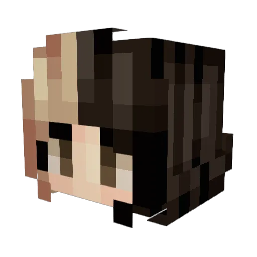 Valleyuv Minecraft avatar head, 3D render